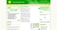 Desktop Screenshot of oneclicktennis.com